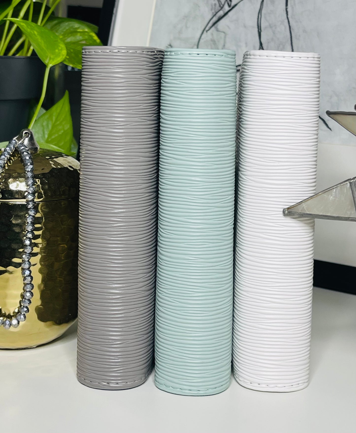 A6 Mint Saffiano Binder