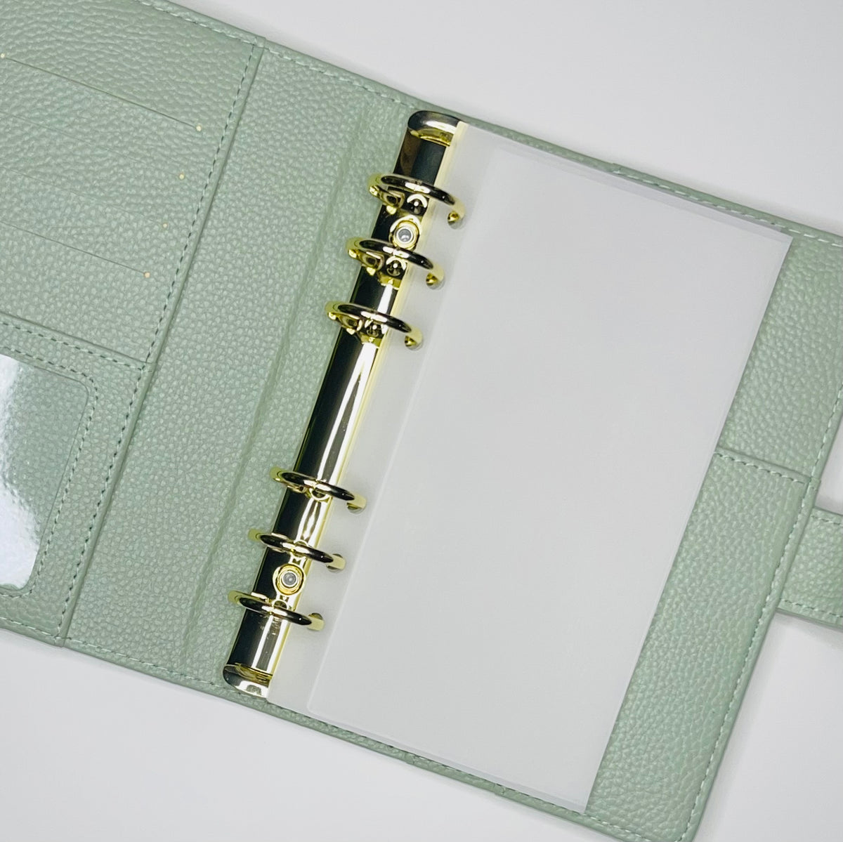 A6 Pebble Soft Mint Green  Binder