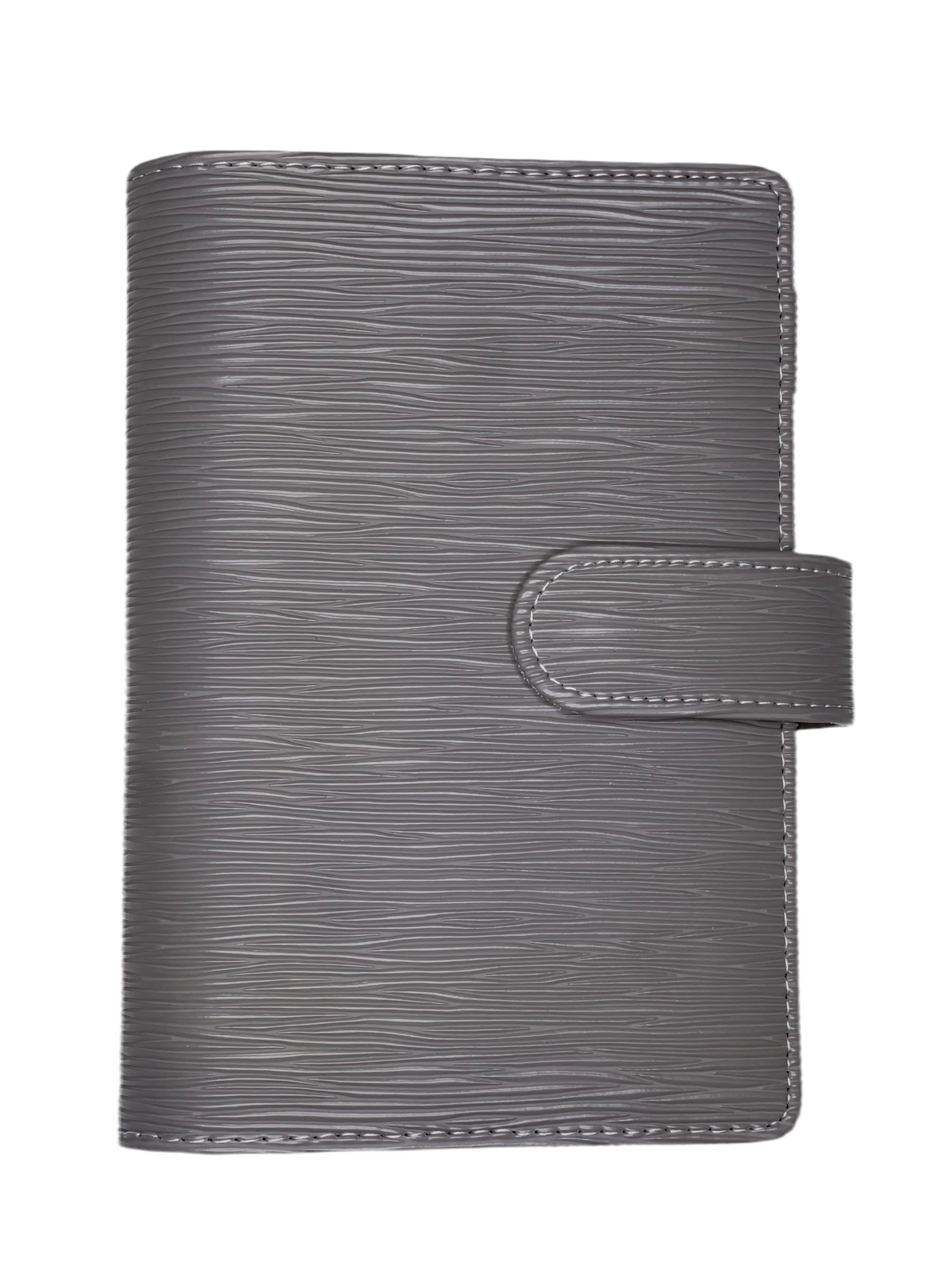 A6 Gray Saffiano Binder