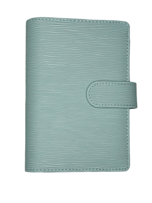 A6 Mint Saffiano Binder