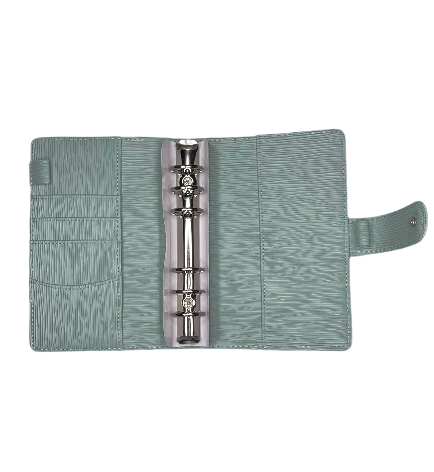 A6 Mint Saffiano Binder