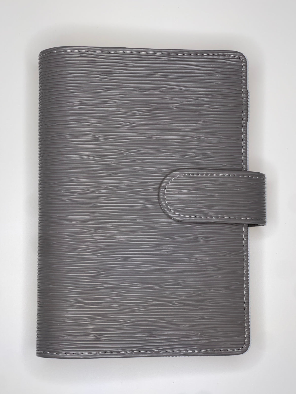 A6 Gray Saffiano Binder