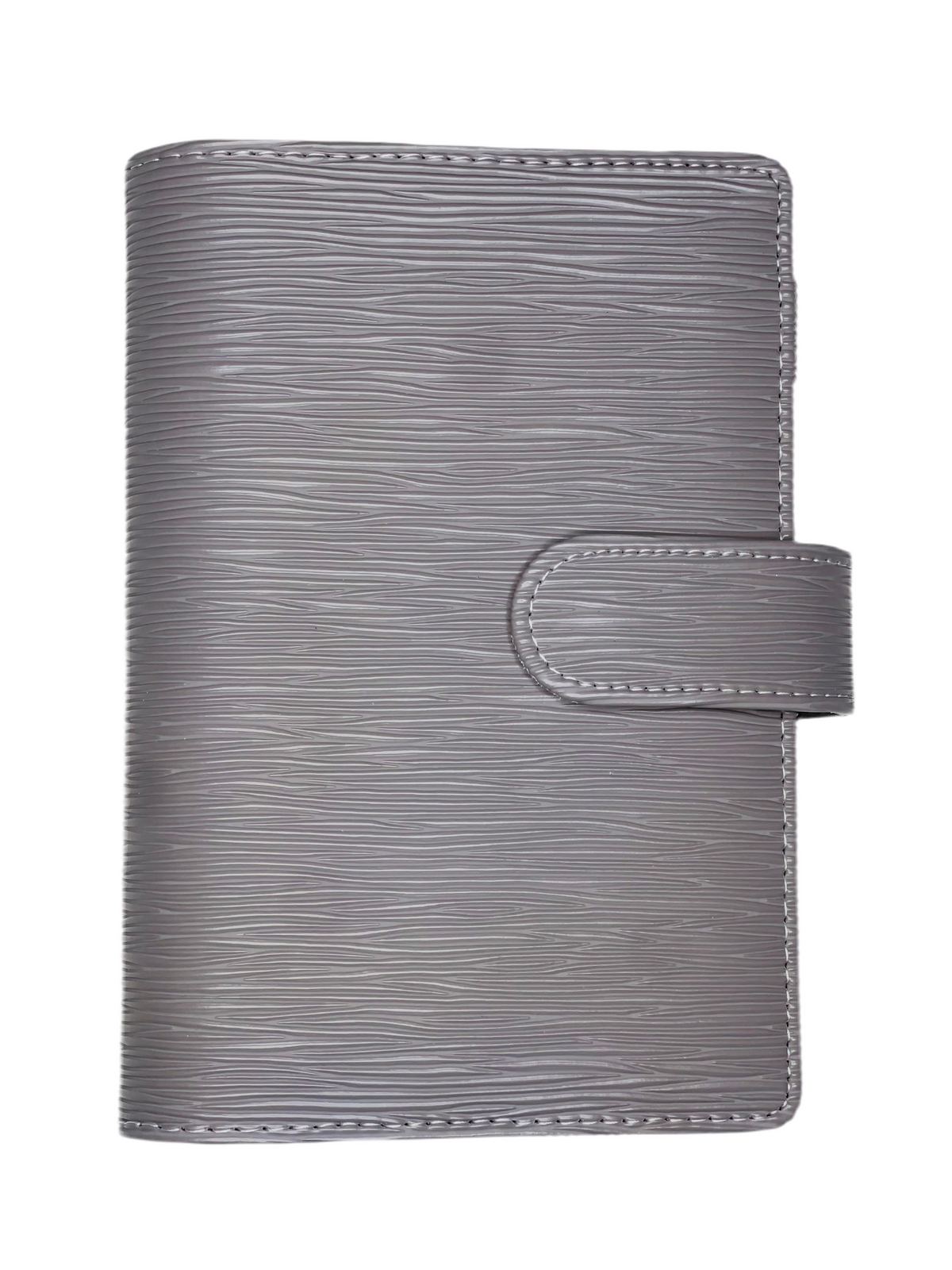 A6 Gray Saffiano Binder