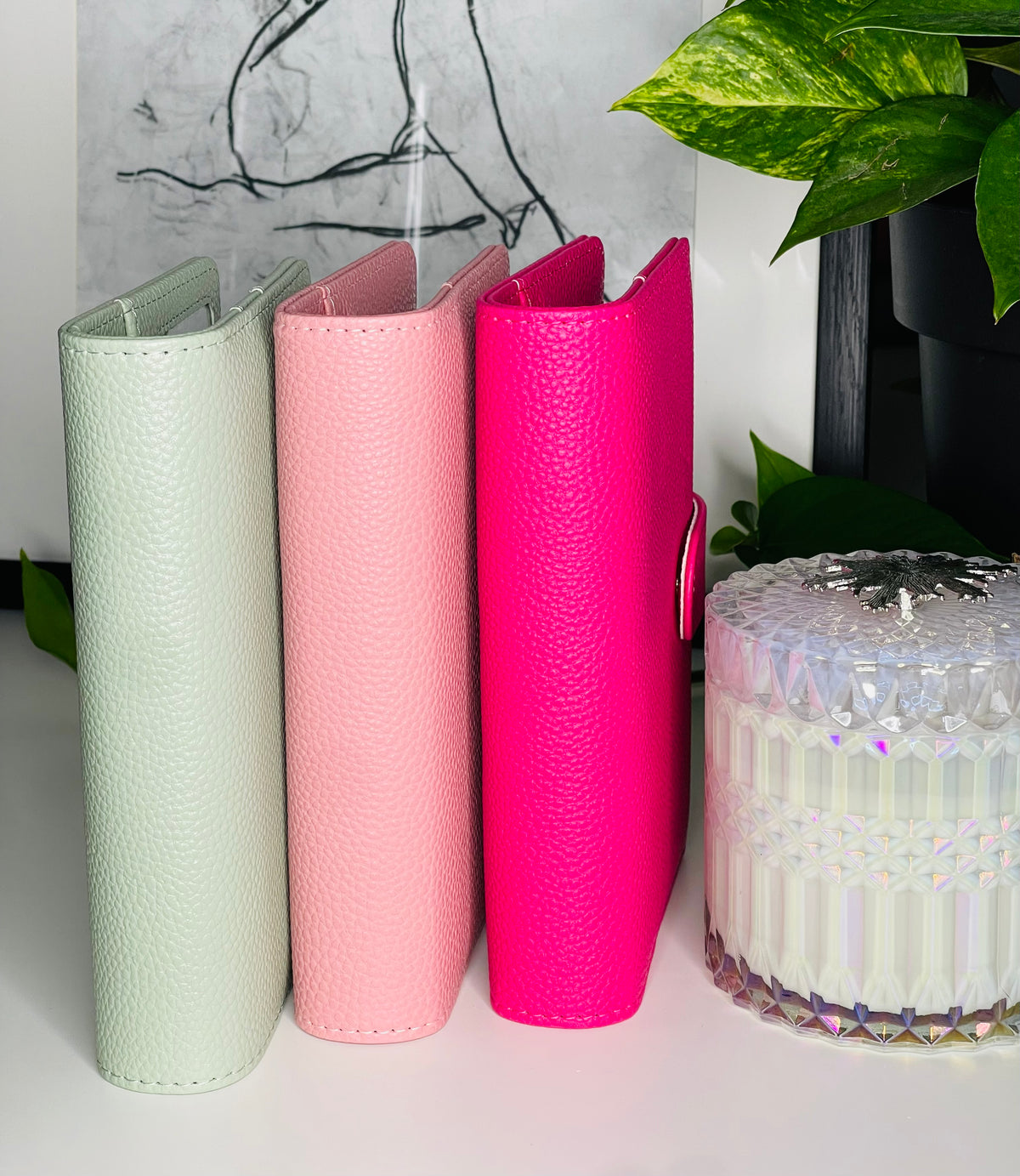 A6 Pebble Soft Mint Green  Binder