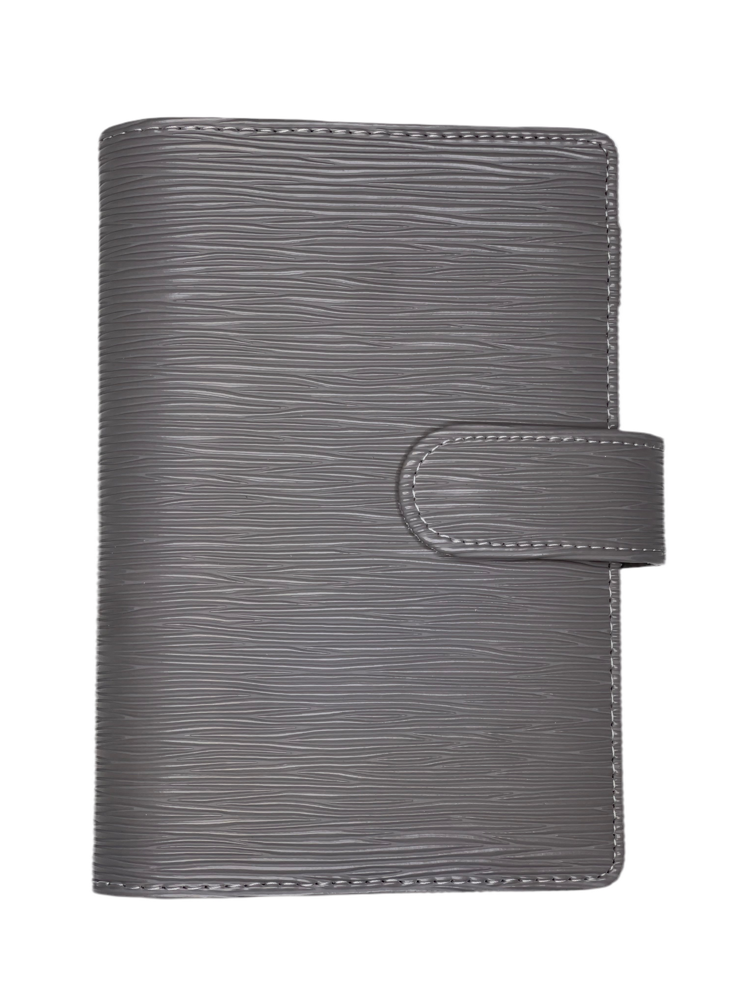 A6 Gray Saffiano Binder