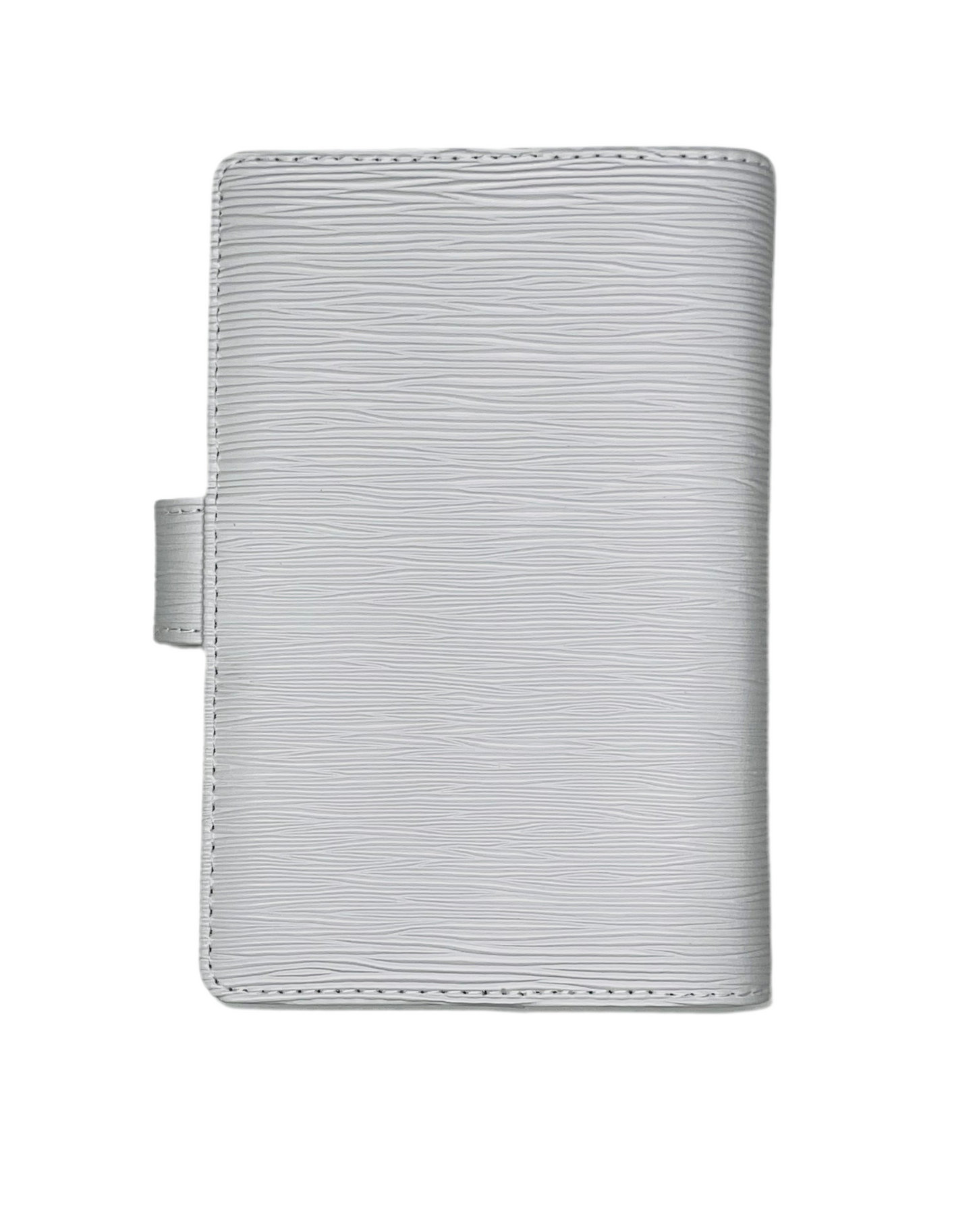 A6 White Saffiano Binder