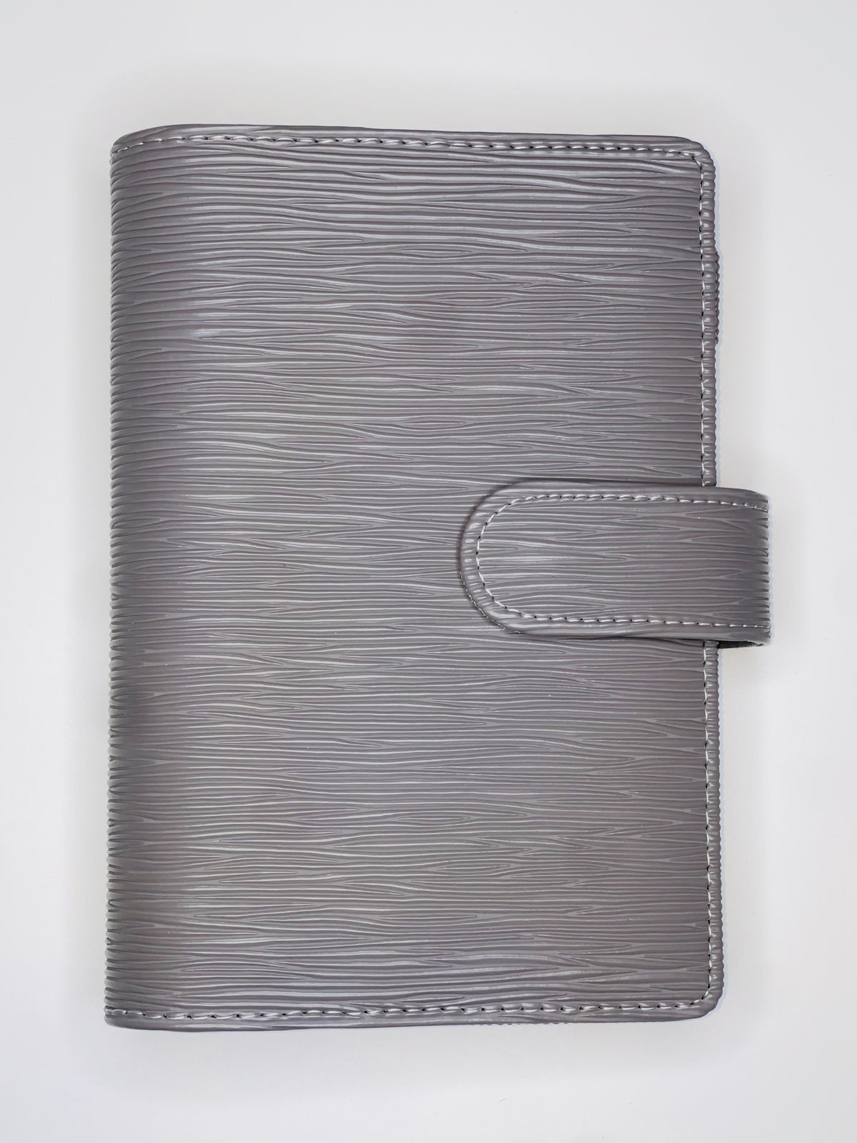 A6 Gray Saffiano Binder