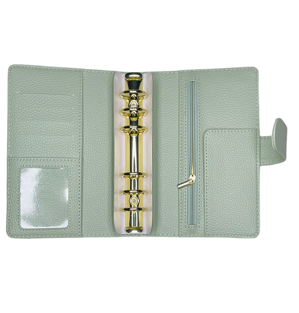A6 Pebble Soft Mint Green  Binder