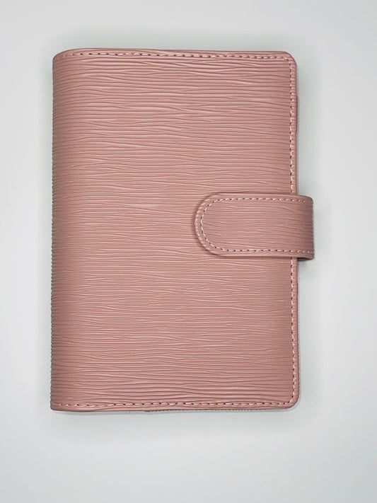 A6 Dusty Pink Saffiano Binder