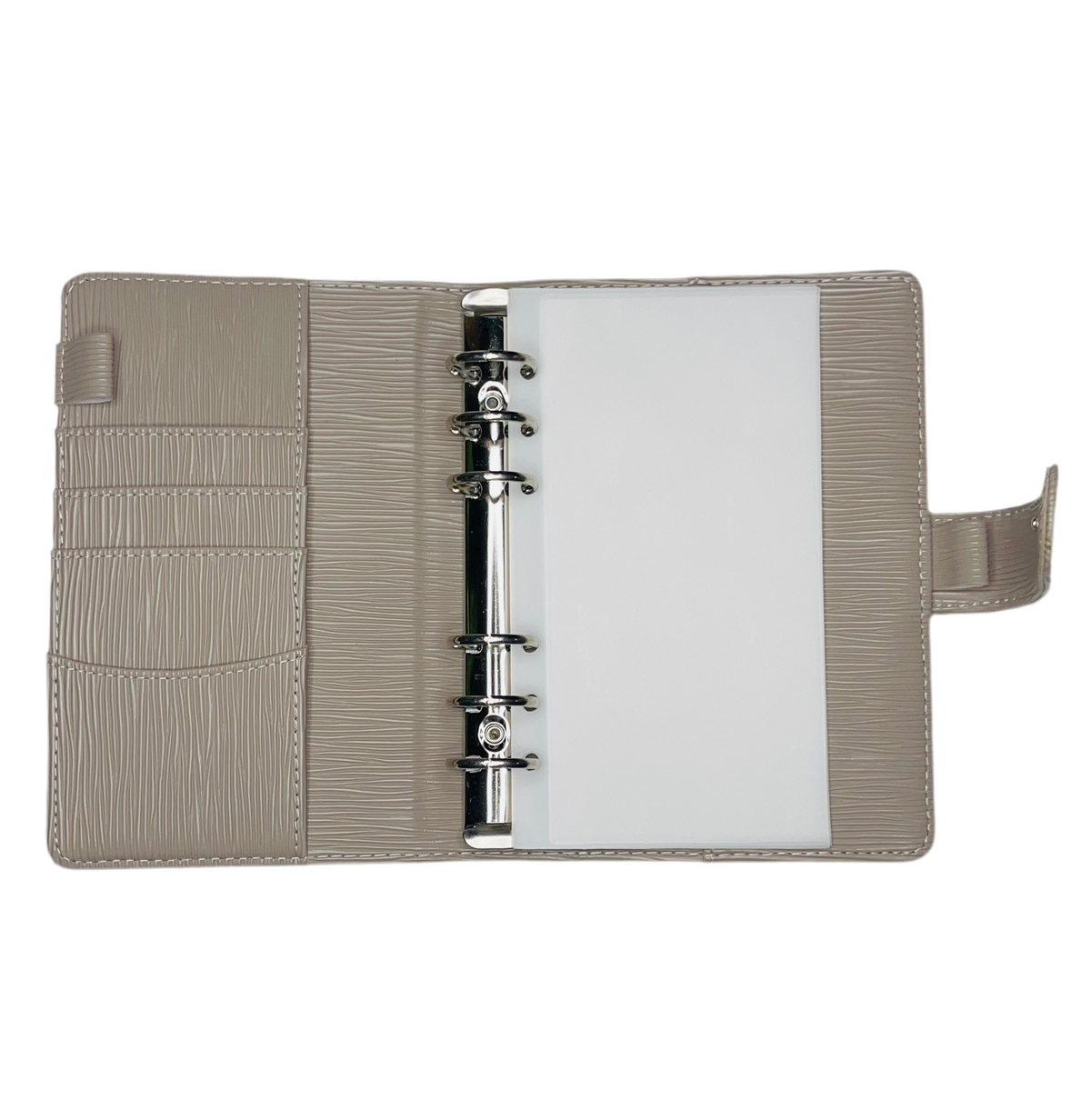 A6  Taupe Saffiano Binder